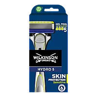 Wilkinson / Schick Sword Hydro 5 Sensitive с 1 кассетой Бритва / Станок для бритья мужской