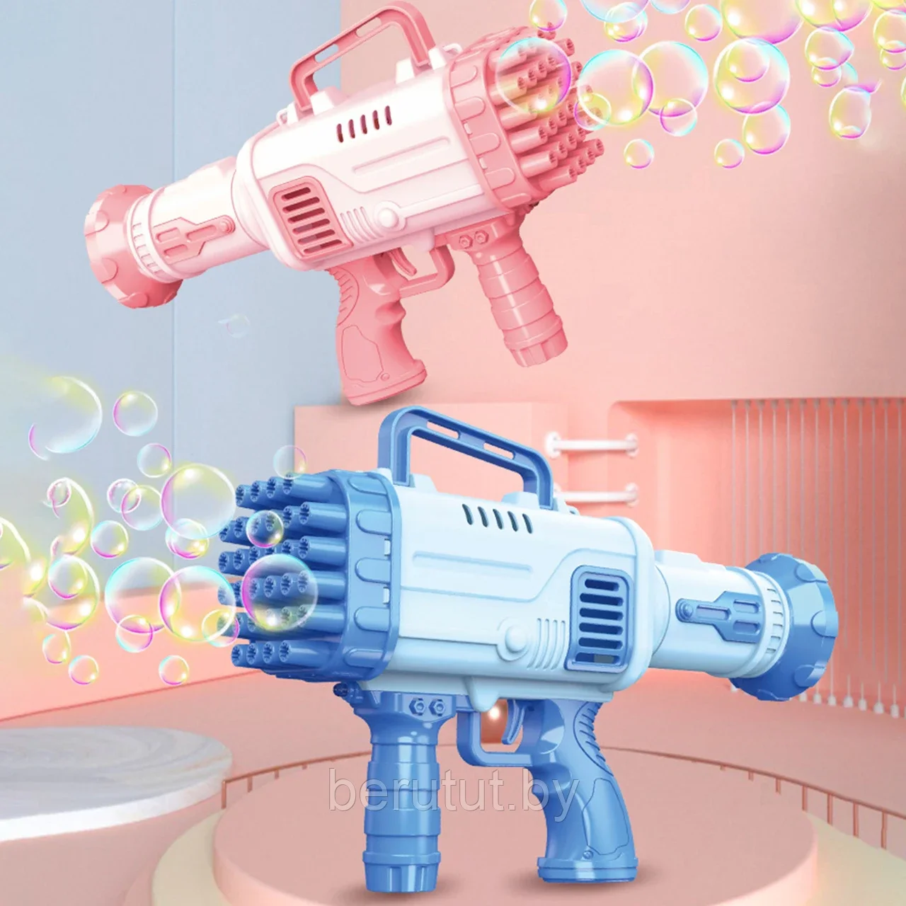 Мыльные пузыри пистолет, генератор мыльных пузырей BAZOOKA BUBBLE MACHINE - фото 1 - id-p211411101