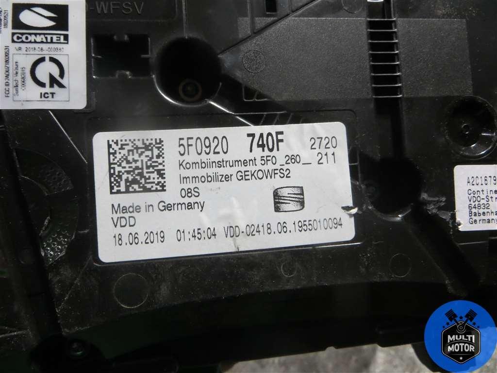 Щиток приборов (приборная панель) SEAT Leon 3 (2012-2023) 1.5 TFSI DAD 2019 г. - фото 6 - id-p211411069