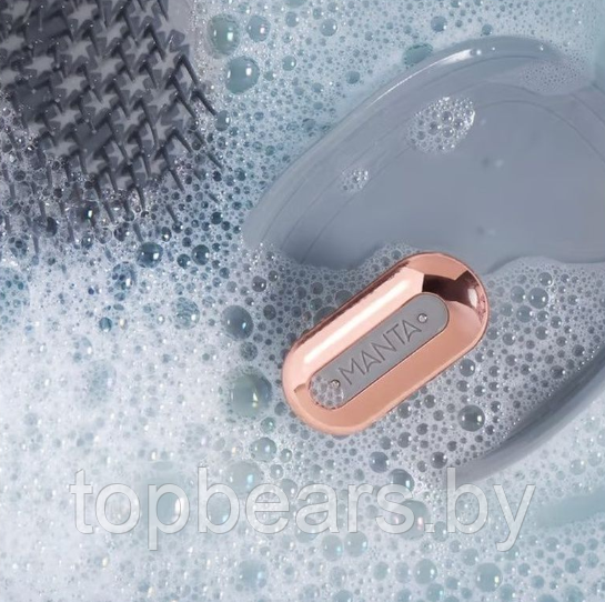 Массажная щетка для головы и волос Massager Shampoo Brush (2 режима, USB) / Влагозащитная моющая и массажная - фото 7 - id-p210578430