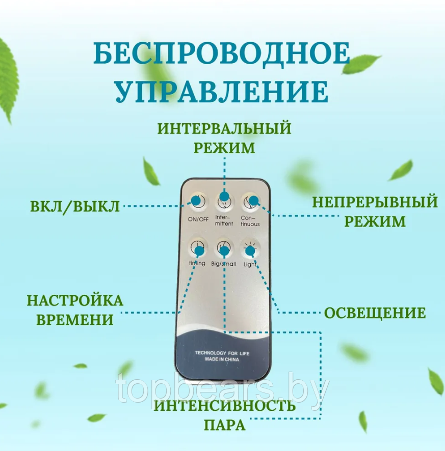 Увлажнитель воздуха, аромадиффузор Air Humidifier Aromatherapy Тюльпан (луковица), с пультом, 400ml, 220V - фото 5 - id-p179881548