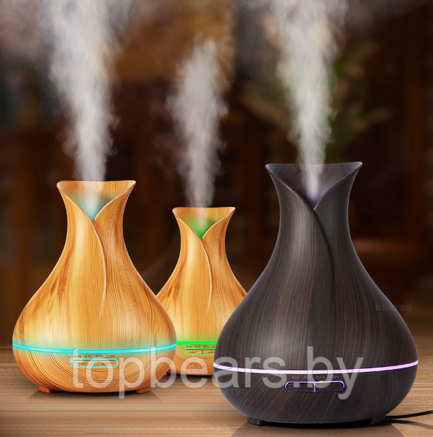 Увлажнитель воздуха, аромадиффузор Air Humidifier Aromatherapy Тюльпан (луковица), с пультом, 400ml, 220V - фото 7 - id-p179881548