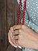 Бусы длинные женские жемчуг бижутерия для женщин украшение на шею жемчужное ожерелье колье красные, фото 8