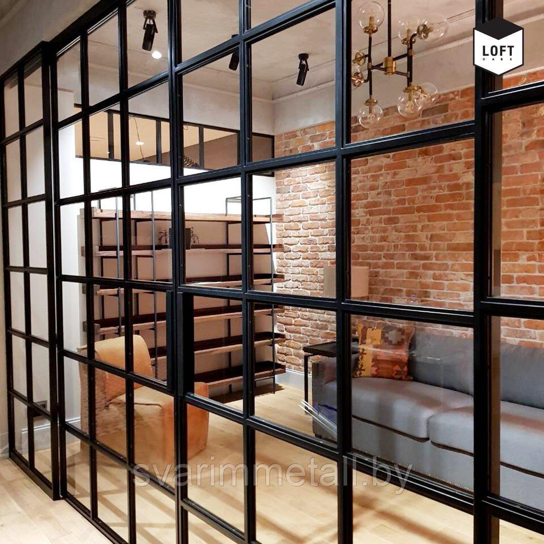 Межкомнатные перегородки, в стиле лофт (LOFT), черный