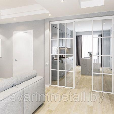 Межкомнатные перегородки, в стиле лофт (LOFT), белый - фото 4 - id-p211418833