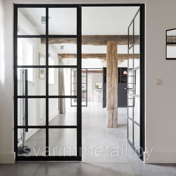 Интерьерные перегородки, в стиле лофт (LOFT), черный