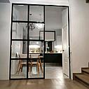 Раздвижные межкомнатные перегородки, в стиле лофт (LOFT), черный, фото 4