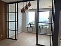 Раздвижные межкомнатные перегородки, в стиле лофт (LOFT), черный, фото 9