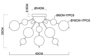A8313PL-5CC Потолочная люстра Arte Lamp MOLECULE, фото 2