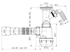 Сифон Ани Грот A2015 1½"х40 с отводом для стиральной машины, с гибкой трубой 40*40/50, фото 3