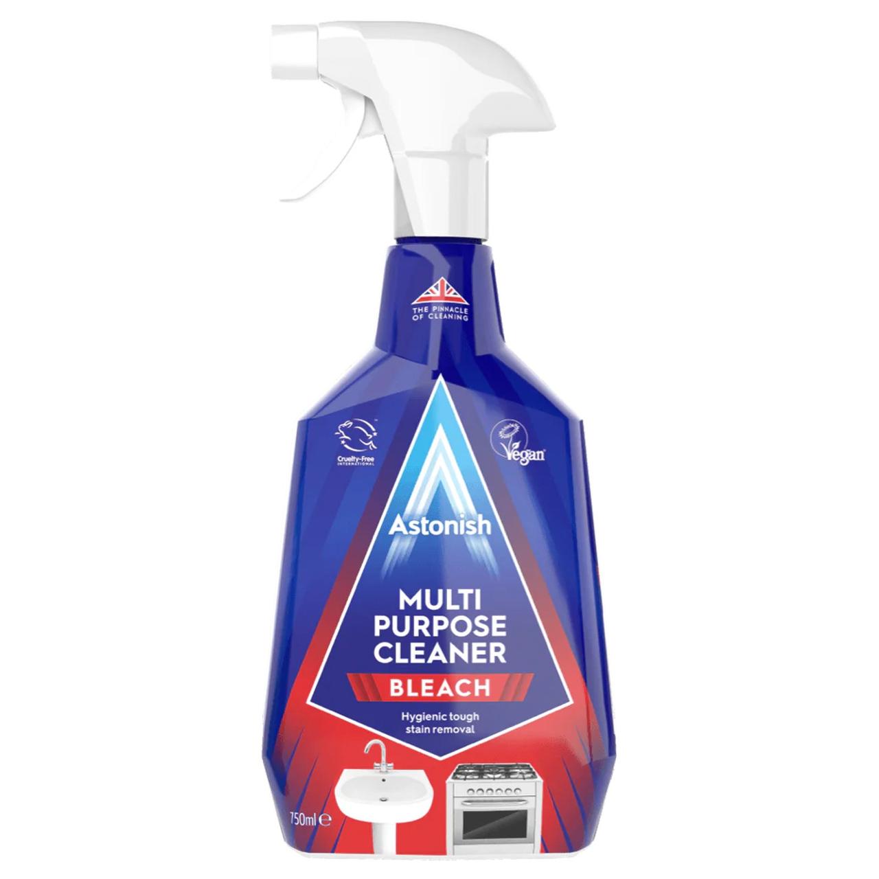 Средство чистящее с отбеливающим действием ASTONISH Multi-Spray with Bleach Power 750 мл. - фото 1 - id-p211434797