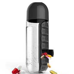 Таблетница-органайзер на каждый день Pill & Vitamin Organizer с бутылкой для воды