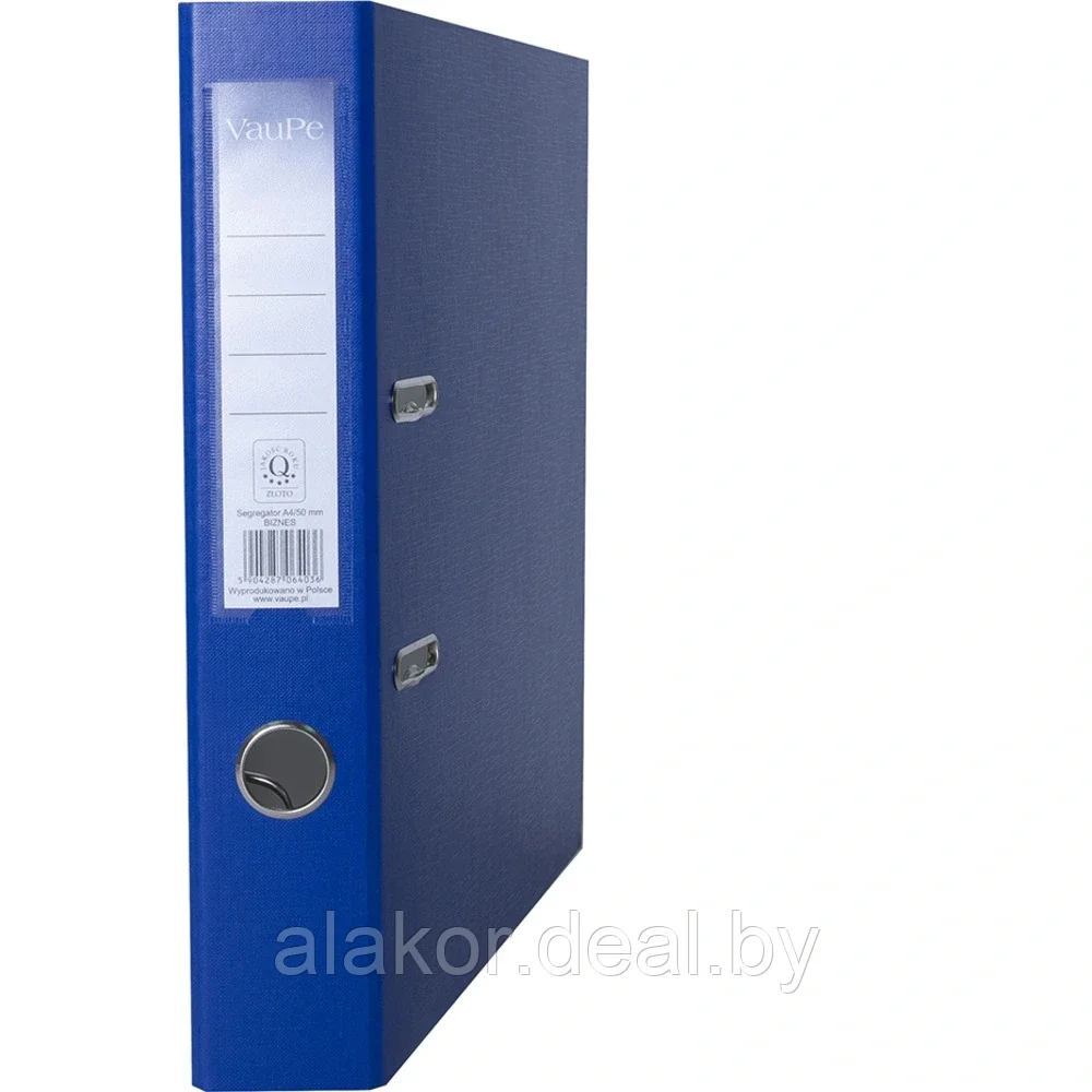 Папка-регистратор А4, "Vaupe", ПВХ ЭКО A4, синий, 50мм - фото 2 - id-p211435603