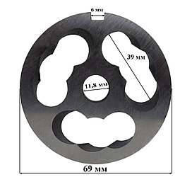 Нож подрезной для мясорубки МИМ-150, МИМ-150-01