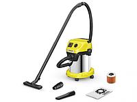 Строительный пылесос мощный промышленный с розеткой Karcher WD 3 P S V-17/4/20 1.628-190.0