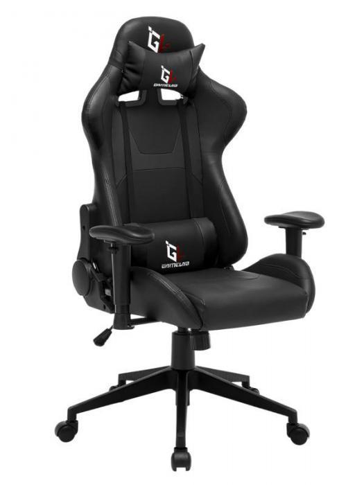 Компьютерное кресло Gamelab Penta Black GL-600 игровое геймерское черное - фото 1 - id-p211174005