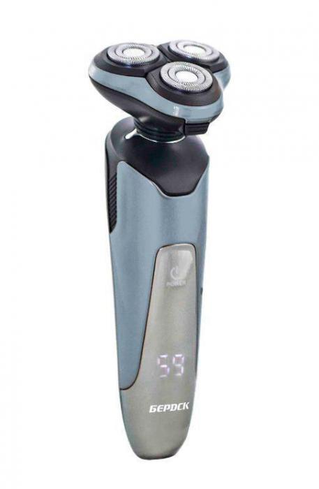Аккумуляторная мужская беспроводная роторная электро бритва БЕРДСК 3316АС электробритва для лица мужчин бритья - фото 1 - id-p211204623