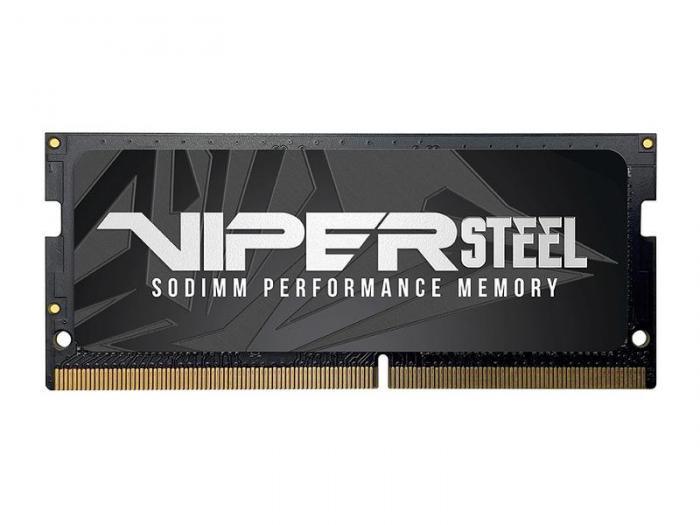 Модуль памяти Patriot Viper Steel DDR4 SO-DIMM 3200Mhz PC4-25600 CL40 16Gb PVS416G320C8S - фото 1 - id-p211384257