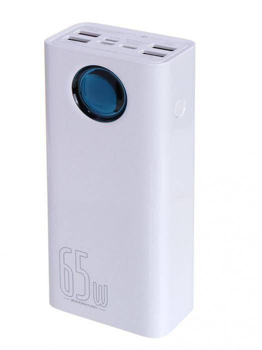 Внешний аккумулятор Baseus Power Bank Amblight Digital Display Fast Charge 30000mAh White PPLG000102 - фото 1 - id-p211384481