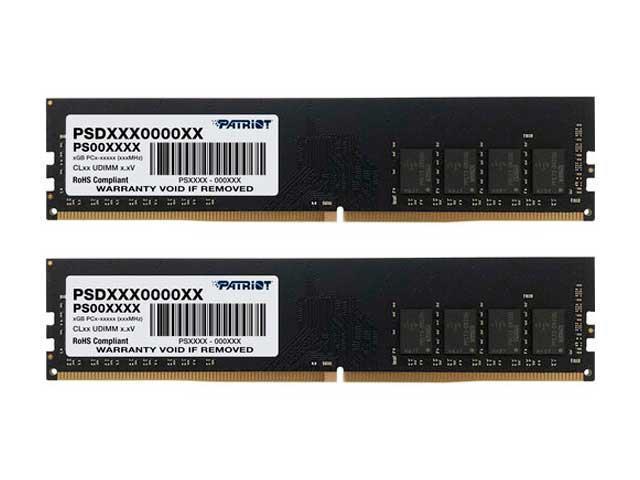 Модуль памяти Patriot Memory DDR4 DIMM PC-25600 3200MHz CL22 - 16Gb Kit (2x8Gb) PSD416G3200K - фото 1 - id-p211384601