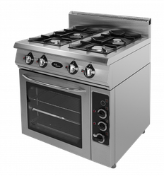 Плита газовая GRILL MASTER Ф4ПДГ/800 с электрической духовкой