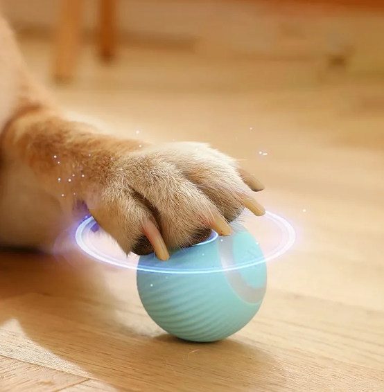 Мячик для кошек, интерактивный умный мячик,светящийся,мягкий из силикона - фото 3 - id-p211441237