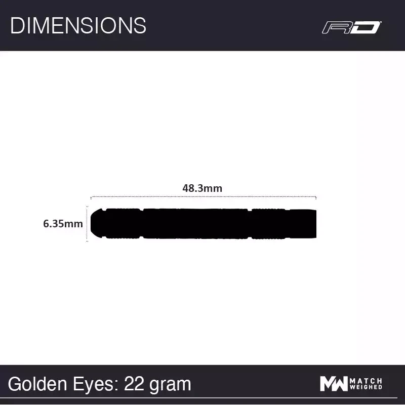 Red Dragon Golden Eye 1 22gr. 85% вольфрам. Дротики для дартса - фото 5 - id-p210928300