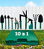 Хит сезона! Набор садовых инструментов 10 в 1 в кейсе / Инвентарь для сада и огорода в чемодане / Садовые инст, фото 8