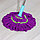 Швабра с отжимом, насадка из микрофибры "Плетенка", стальной черенок 120 см, цвет МИКС, фото 6