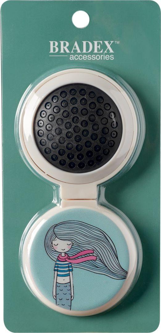 Складная расческа для волос с зеркалом "ГОЛУБАЯ РУСАЛКА" - фото 4 - id-p211447634