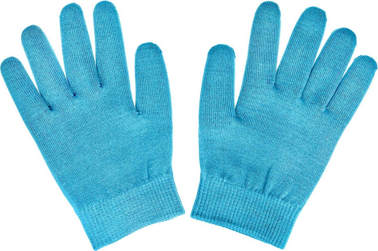 Маска-перчатки увлажняющие гелевые многоразового использования, голубые - фото 1 - id-p211447686