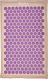 Коврик акупунктурный Нирвана бежевый, фиолетовые шипы, премиум-серия, фото 2