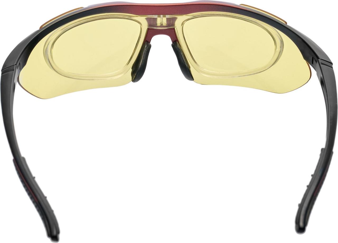 Очки спортивные солнцезащитные с 5 сменными линзами в чехле, красные - фото 7 - id-p211447897