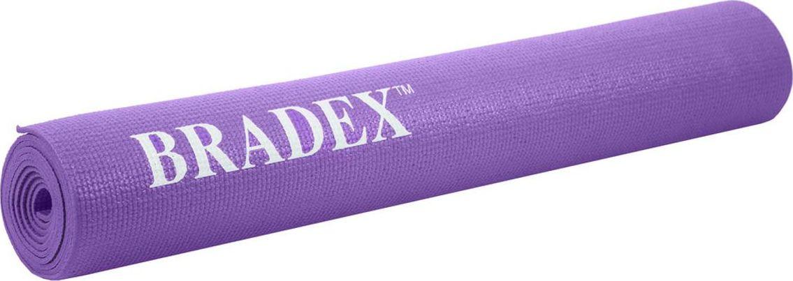 Коврик для йоги и фитнеса 173*61*0,3 фиолетовый - фото 2 - id-p211447923
