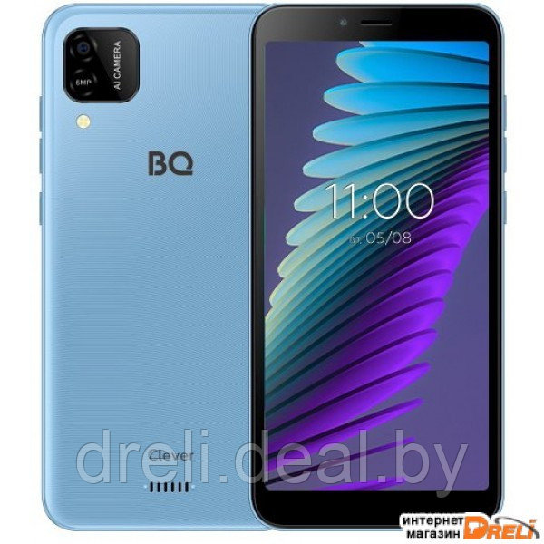 Смартфон BQ-Mobile BQ-5765L Clever (голубой) - фото 1 - id-p211448423