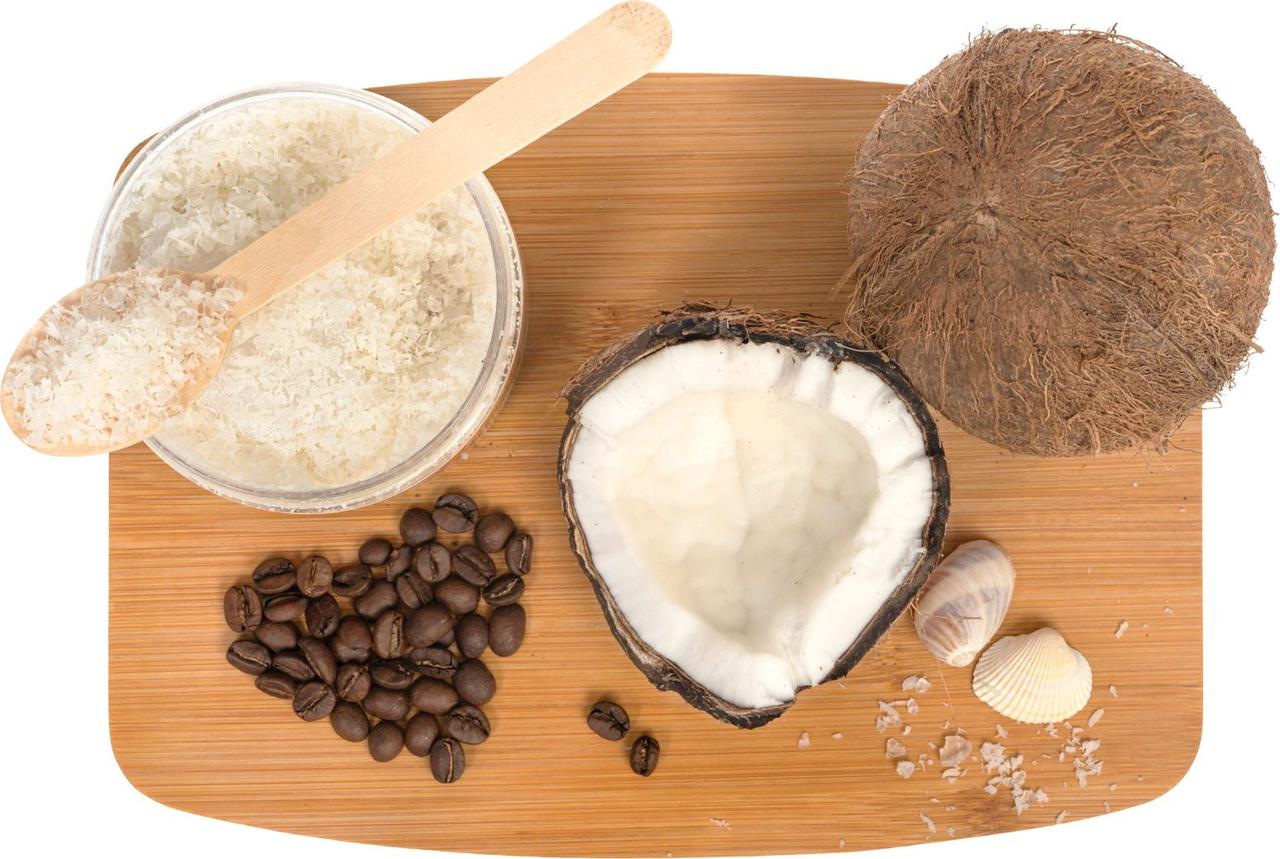 Скраб для тела «Питательный», с кокосовой стружкой, маслом какао и морской солью - фото 2 - id-p211448041