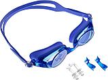 Очки для плавания, серия "Регуляр", синие, цвет линзы - синий, фото 4