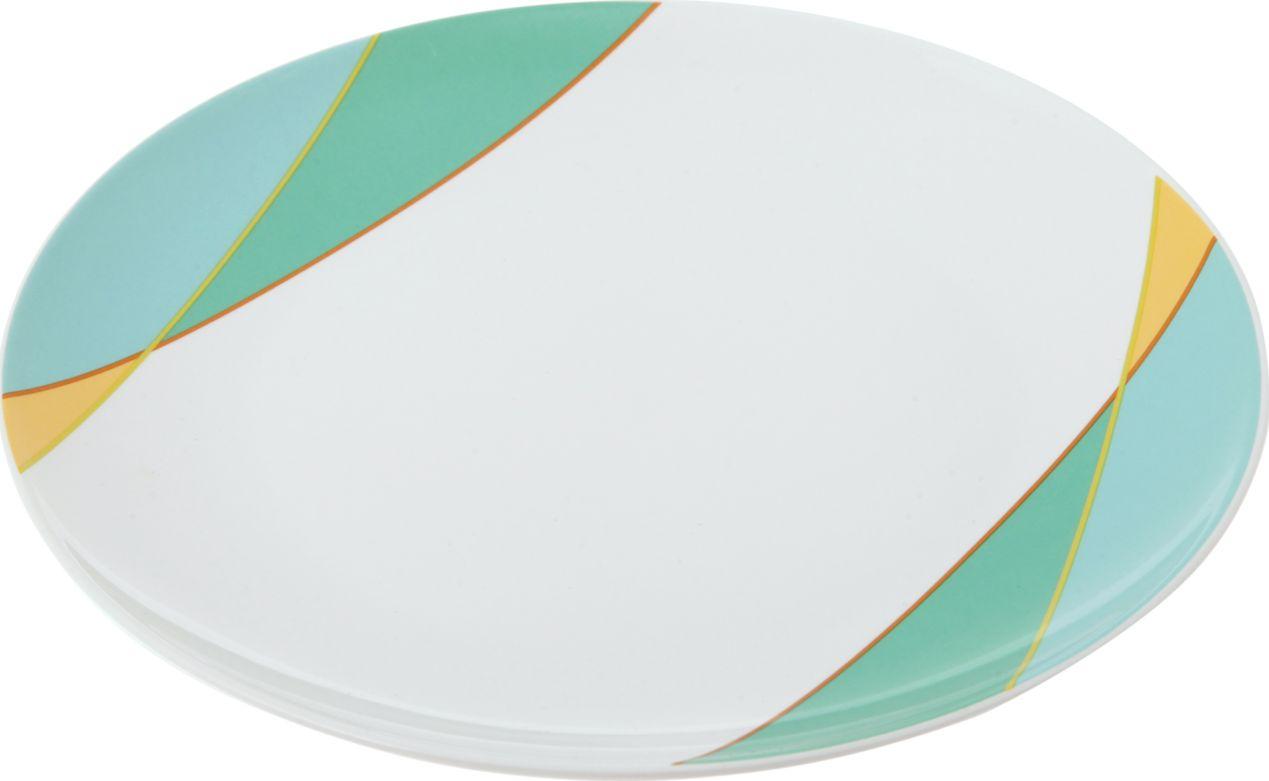 Тарелка десертная d20.3см, Parallels, фарфор, разноцветный - фото 1 - id-p211448069