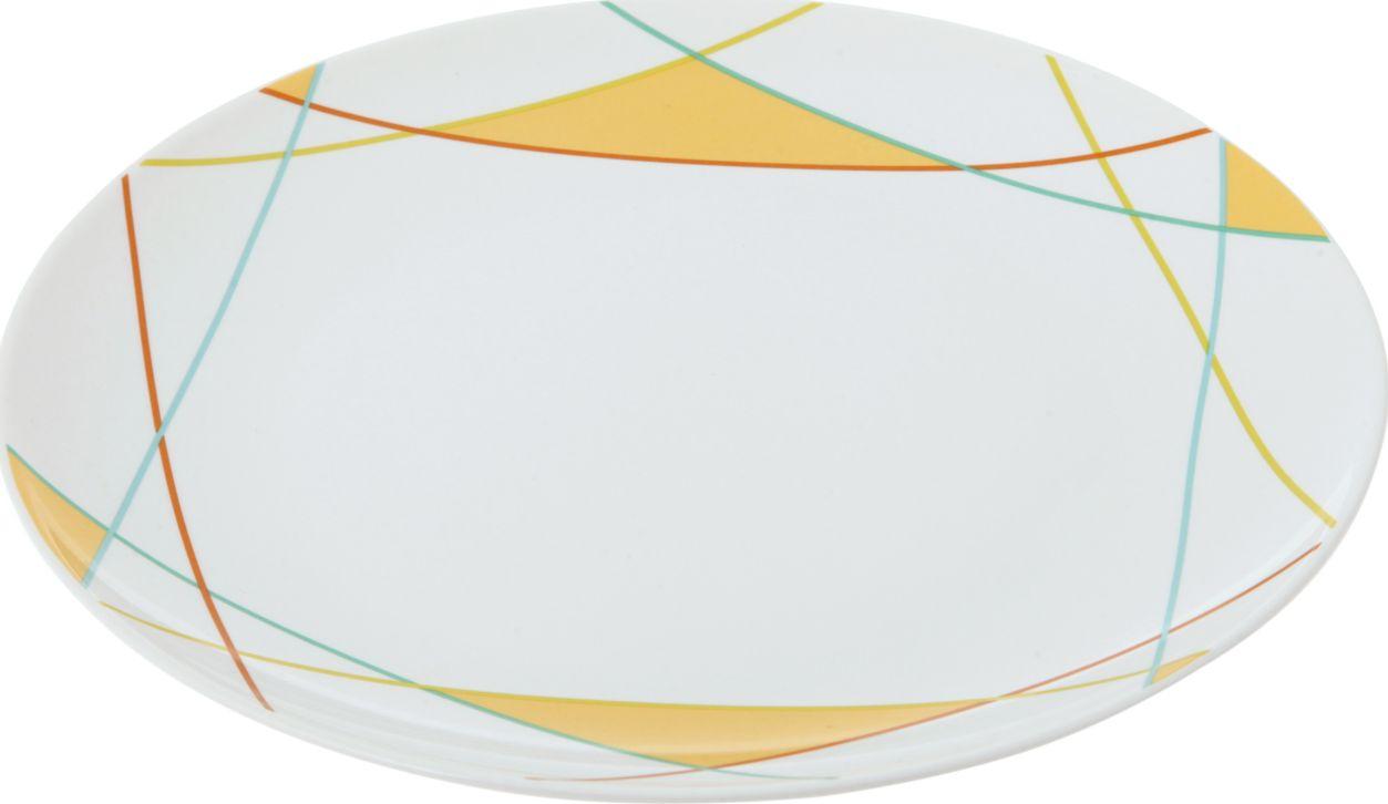 Тарелка десертная d20.3см, Lateen, фарфор, разноцветный - фото 1 - id-p211448222