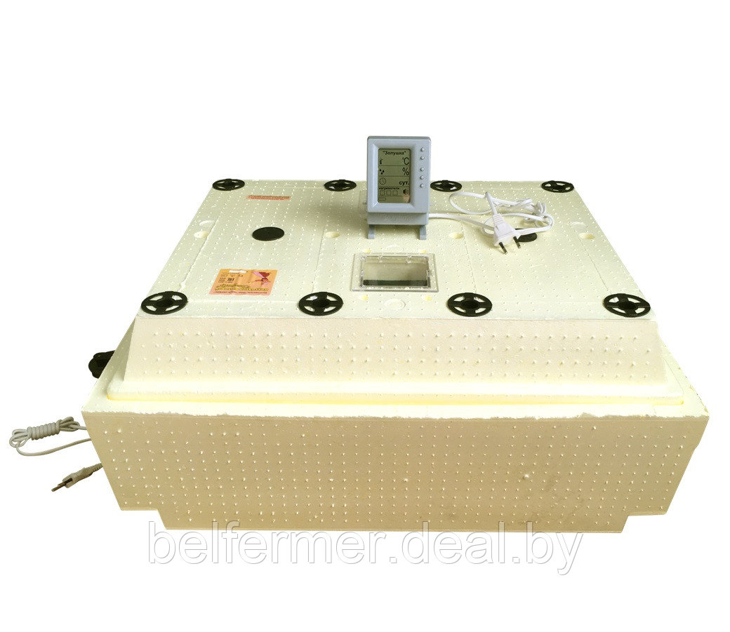 Инкубатор Золушка -2020 на 70 яиц (ручной, ЖК терморегулятор, гигрометр) Без а/поворота - фото 1 - id-p170647399