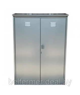 Шкаф для двух газовых баллонов Петромаш (объемом до 50л каждый), серый - фото 1 - id-p211449370