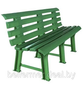 Пластиковая скамейка (зеленая) - фото 1 - id-p211449435