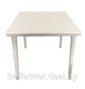 Пластиковый стол квадратный (белый) - фото 1 - id-p211449443