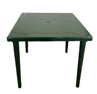 Пластиковый стол квадратный (зеленый)