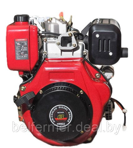 Двигатель дизельный WEIMA WM192FE (13,0 л.с, 25 мм, шпонка) с эл.стартером - фото 1 - id-p211449463