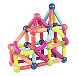 Магнитный конструктор 64 детали Magnetic Sticks, фото 9