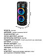 Колонка акустическая портативная BT Speaker ZQS4239 с ремнем, пультом и микрофоном, фото 5
