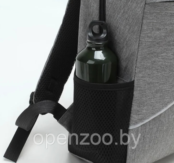 Стильный рюкзак Joy start 2 в 1 с USB и отделением для ноутбука до 17 DF-21016 (рюкзак сумка) Серый - фото 7 - id-p211453415