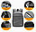 Стильный рюкзак Joy start 2 в 1 с USB и отделением для ноутбука до 17 DF-21016 (рюкзак  сумка) Серый, фото 9