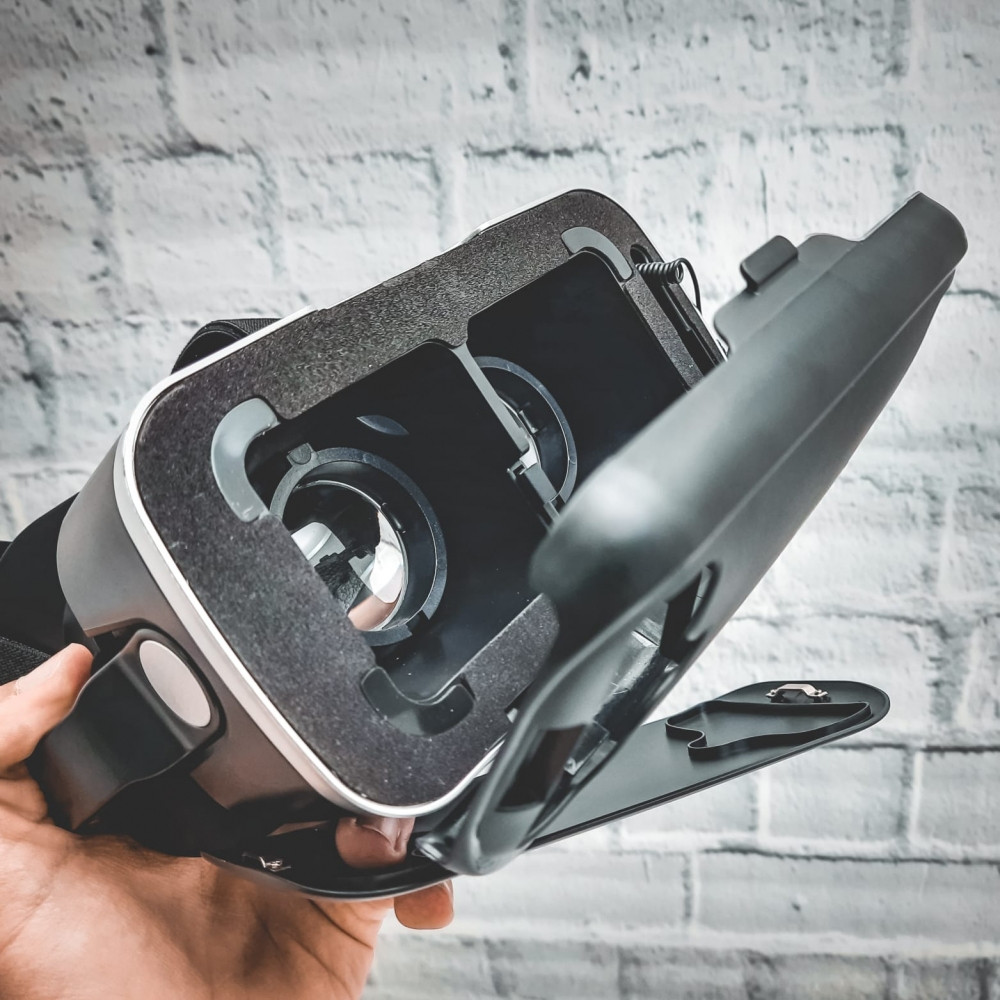 Очки виртуальной реальности 3 D VR Shinecon 6.0 с наушниками Белые - фото 4 - id-p133809408